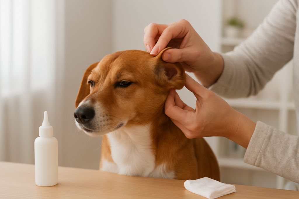 How to Clean a Dog’s Ears Safely at Home: A Calm Step-by-Step Guide
