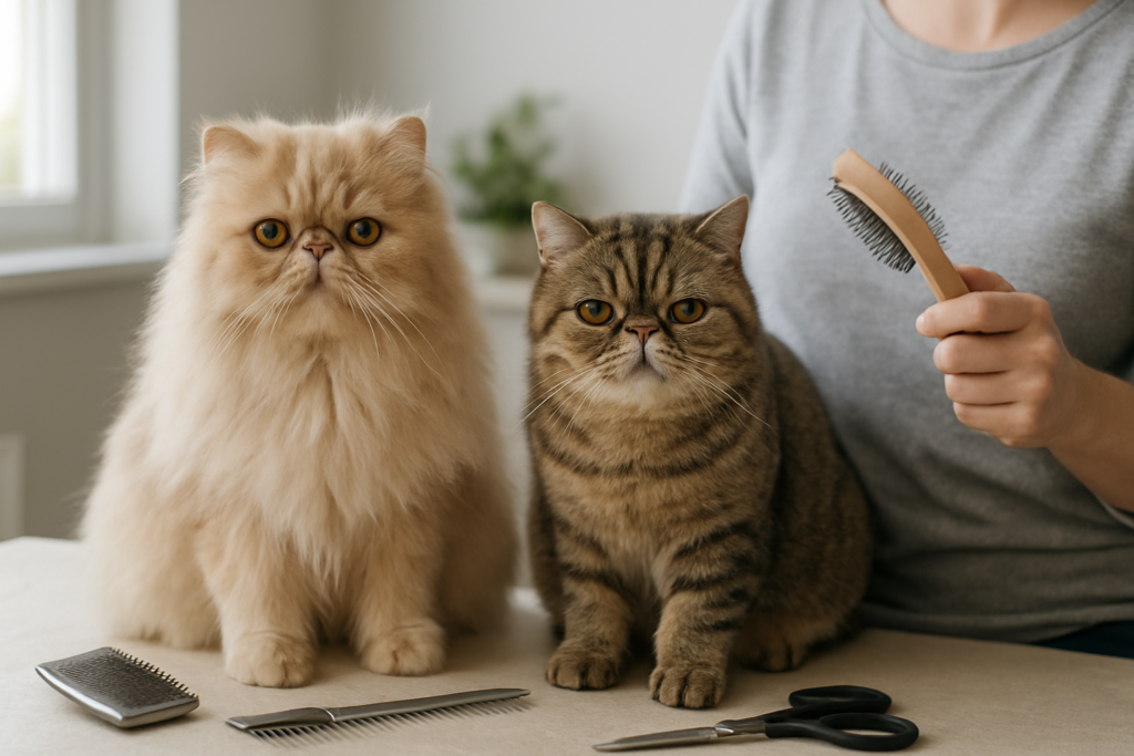 Persian Cat vs Exotic Shorthair: Which Cat Is Easier to Groom?